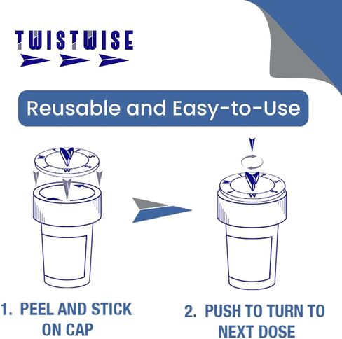 Twistwise™ Once Daily Dosage Tracking Dial - Two Pack in Saudi Arabia