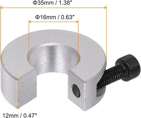 4pcs Shaft Collar Set for Linear Rail SBR20, Clamp-on Shaft Collar with Set Screw 20mm Bore, 30mm OD, 10mm Thickness, Aluminum All in One Shaft Clamping Collars, Anodization in Saudi Arabia