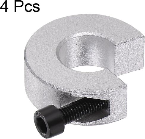 4pcs Shaft Collar Set for Linear Rail SBR20, Clamp-on Shaft Collar with Set Screw 20mm Bore, 30mm OD, 10mm Thickness, Aluminum All in One Shaft Clamping Collars, Anodization in Saudi Arabia
