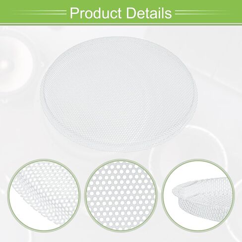 ACROPIX Universal 4.5 بوصة شبكة مكبر صوت لمضخم الصوت 118 × 124 × 9 مم بدون إطار أبيض - عبوة من 1 in Saudi Arabia