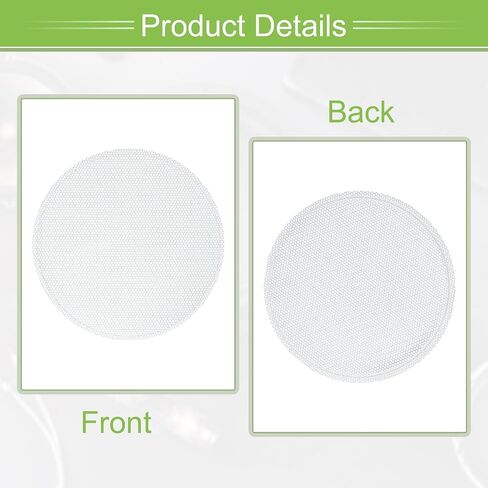 ACROPIX Universal 4.5 بوصة شبكة مكبر صوت لمضخم الصوت 118 × 124 × 9 مم بدون إطار أبيض - عبوة من 1 in Saudi Arabia