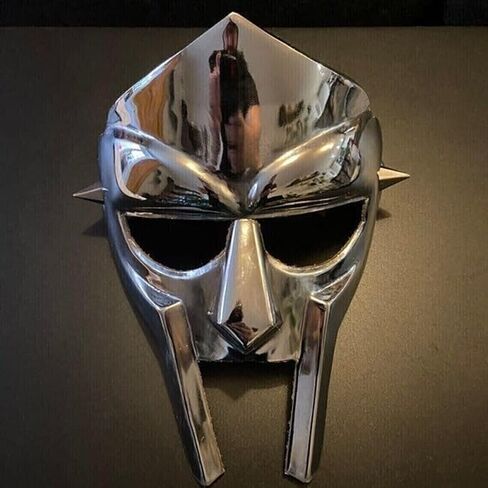 قناع وجه من القرون الوسطى MF DOOM، خوذة المصارع الروماني، قناع يمكن ارتداؤه من أجل المنتجات التنكرية ولعب الأدوار in Saudi Arabia