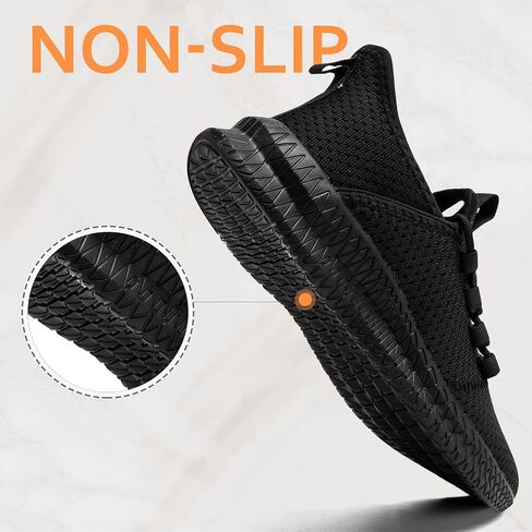 Mens Gym Running Shoes Slip-On Tennis Shoes Non Slip Breathable Workout Sneakers for Walking Jogging in Saudi Arabia