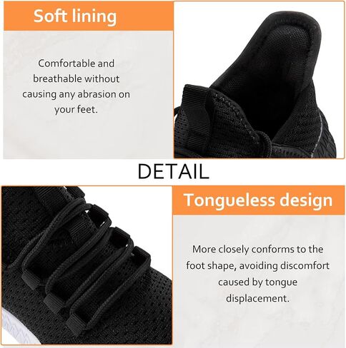Mens Gym Running Shoes Slip-On Tennis Shoes Non Slip Breathable Workout Sneakers for Walking Jogging in Saudi Arabia