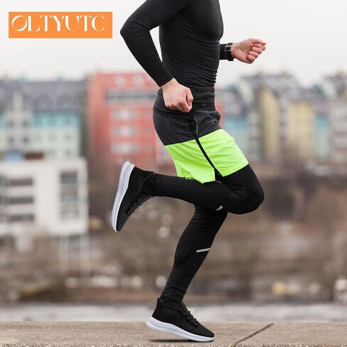 Mens Gym Running Shoes Slip-On Tennis Shoes Non Slip Breathable Workout Sneakers for Walking Jogging in Saudi Arabia