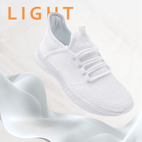 Mens Gym Running Shoes Slip-On Tennis Shoes Non Slip Breathable Workout Sneakers for Walking Jogging in Saudi Arabia