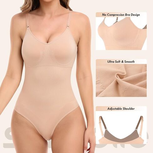بدلة للجسم من سليمبيل للنساء للتحكم في البطن مع حمالة صدر مدمجة قطعة واحدة للنحت in Kuwait