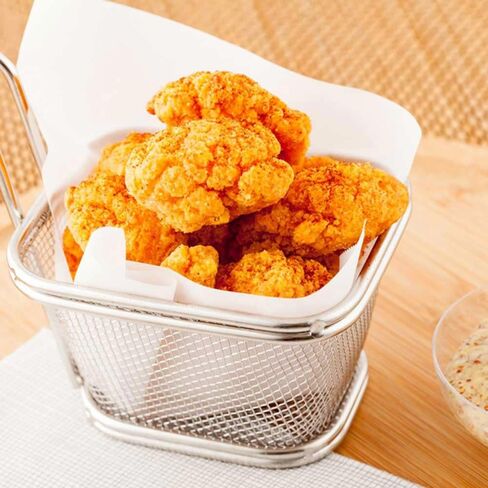 Restaurantware 5 x 4 Inch Fryer Basket 1 Square Small Fry Basket - Mesh Grid With Handle Silver Stainless Steel French Fry Basket Food-Grade For Tenders Fried Shrimp And More in Saudi Arabia