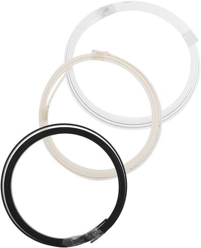 3 Pcs Purfling ABS Plastic Guitar Binding Strip 1610x5x1.5mm, High Quality, Suitable for Guitar Maker or Luthier, Adds Charm to Acoustic and Classic Guitars Cream Plastic Guitar Binding in Kuwait