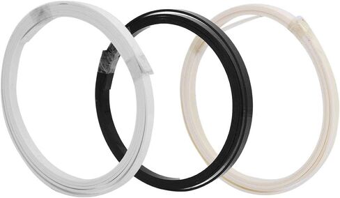 3 Pcs Purfling ABS Plastic Guitar Binding Strip 1610x5x1.5mm, High Quality, Suitable for Guitar Maker or Luthier, Adds Charm to Acoustic and Classic Guitars Cream Plastic Guitar Binding in Kuwait