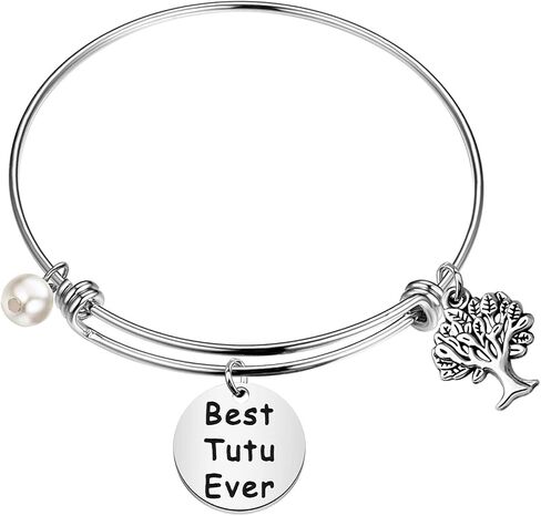 CENWA Tutu Gifts Best Tutu Ever Bracelet Gift for Grandparent's Day Birthday Mother's Day Valentine's Day Gift in Saudi Arabia