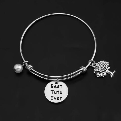 CENWA Tutu Gifts Best Tutu Ever Bracelet Gift for Grandparent's Day Birthday Mother's Day Valentine's Day Gift in Saudi Arabia
