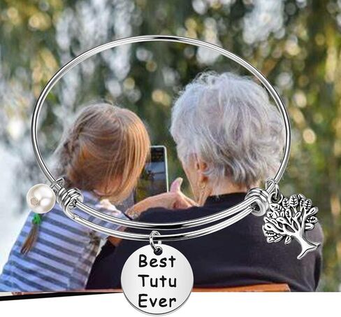 CENWA Tutu Gifts Best Tutu Ever Bracelet Gift for Grandparent's Day Birthday Mother's Day Valentine's Day Gift in Saudi Arabia
