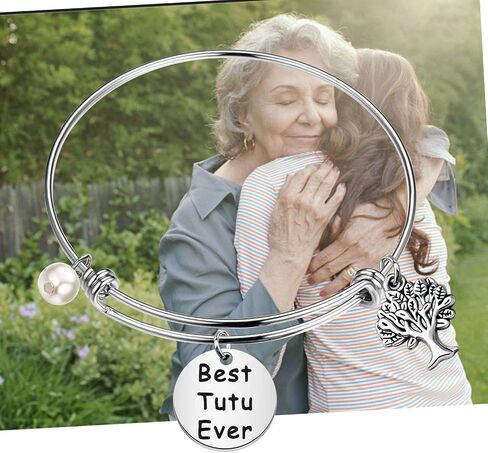 CENWA Tutu Gifts Best Tutu Ever Bracelet Gift for Grandparent's Day Birthday Mother's Day Valentine's Day Gift in Saudi Arabia