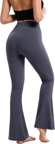 Women's Bootcut Yoga Pants Bell Bottoms V Crossover High Waisted Leggings Casual Flared Trousers in Saudi Arabia