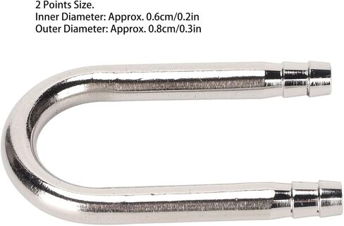 Zerodis Aquarium Pumps Pipe, Stainless Steel U Shape Fish Connector Easy to Install Aquarium Connecting Tube for Aquarium Air Pump Accessories (2 Minutes) in Saudi Arabia