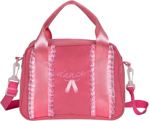 حقائب رقص الباليه للفتيات، حقيبة باليه للأطفال الصغار، حقائب راقصة الباليه للأطفال باللون الوردي، صغيرة، وردي (008) in Kuwait