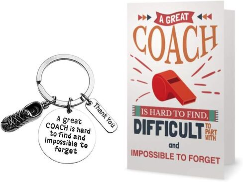 Infinity Collection - Track Coach Keychain and Card Gift Set, Running Coach Gifts, Great Coach is Hard to Find Coach Keychain in Saudi Arabia