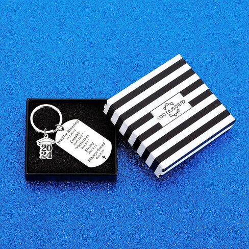 Christian Gifts for Graduate 2024 Graduation Gifts 2024 Inspirational Christian Keychains for Women Men Religious Baptism Confirmed Gifts for College Teens Boys Girls Christmas Stocking Stuffers in Saudi Arabia