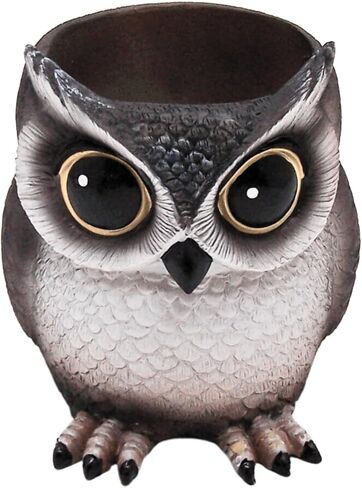 Owl Pencil and Pen Holder, Unique Desk Accessory, Fun Office Supply, 4.5 Inches in Kuwait
