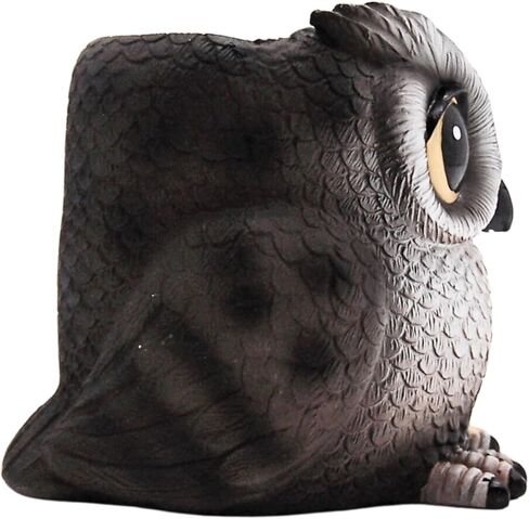 Owl Pencil and Pen Holder, Unique Desk Accessory, Fun Office Supply, 4.5 Inches in Kuwait