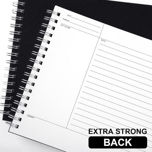 Glenmal 320 Sheets 4 Pack Note Taking Notebook 6 x 8.5 Inches Single Sided Printed Spiral Steno Pads Coil Writing Note Pads Ruled Writing Tablets for School Office Business, 80 Sheets/Pack in Saudi Arabia