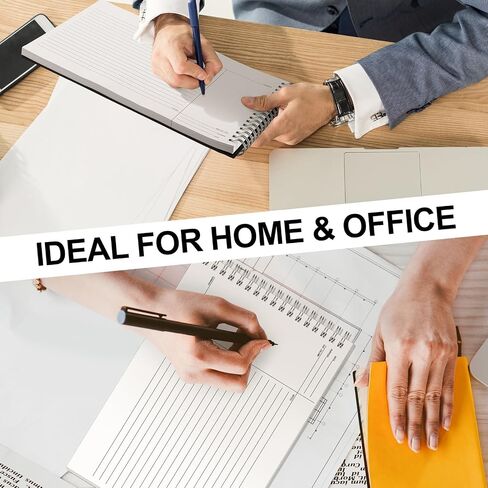 Glenmal 320 Sheets 4 Pack Note Taking Notebook 6 x 8.5 Inches Single Sided Printed Spiral Steno Pads Coil Writing Note Pads Ruled Writing Tablets for School Office Business, 80 Sheets/Pack in Saudi Arabia