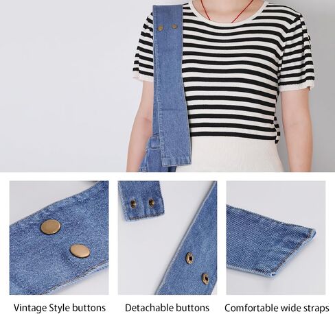 Denim Shoulder Bag Denim Crossbody Bag Denim Tote Bags Women's Retro Large Canvas Shoulder Bag Casual Style Lightweight Bag in Saudi Arabia