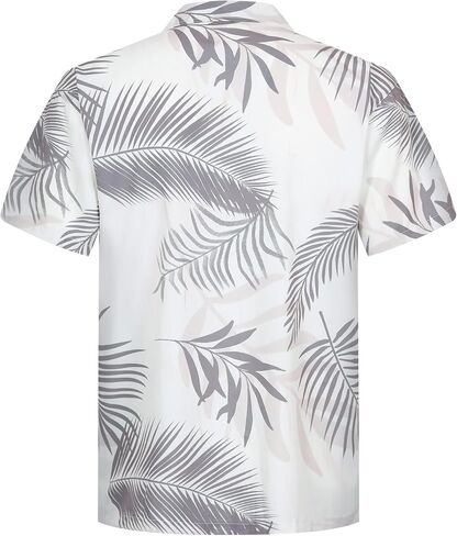 ELETOP Men's Hawaiian Shirt Quick Dry Tropical Beach Shirts Short Sleeve Aloha Holiday Casual Cuban Shirts in Saudi Arabia