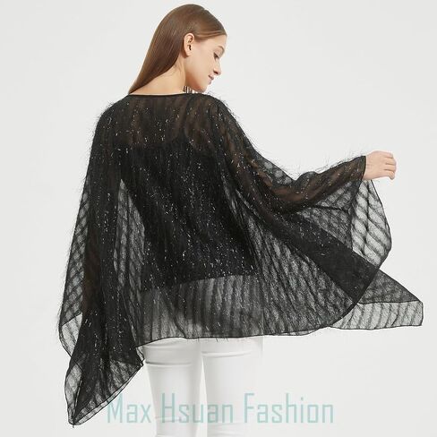 Women’s Solid Sequin Fringe Tassel Tunic Blouse Caftan Plus Size Loose Long Pullover Sweater Tunics in Saudi Arabia