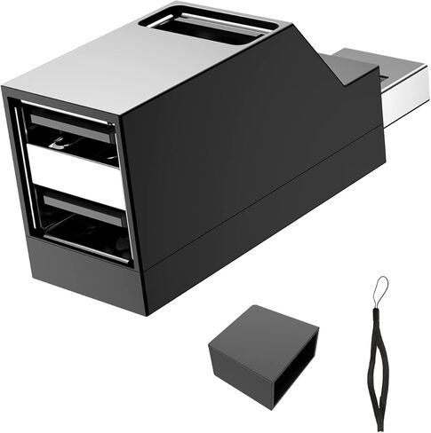 3 منافذ USB Hub، SNLLMZI USB 2.0 متعدد USB Splitter USB Port Expander Dongle لأجهزة الكمبيوتر المحمول، الكمبيوتر الشخصي، Xbox، محرك فلاش، HDD، وحدة التحكم، الطابعة، الكاميرا، لوحة المفاتيح، الماوس in Kuwait