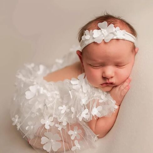 Newborn Photography Outfits Girl Baby Photo Tutu Dress Newborn Photoshoot Romper Baby Picture Lace Outfit in Saudi Arabia