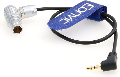 Eonvic Preston MDR 3/4 Run/Stop Cable for Sony FX6/9 10 Pin Male Right Angle to LANC 2.5mm TRS Right Angle (Right Angle 10 Pin) in Saudi Arabia