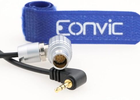 Eonvic Preston MDR 3/4 Run/Stop Cable for Sony FX6/9 10 Pin Male Right Angle to LANC 2.5mm TRS Right Angle (Right Angle 10 Pin) in Saudi Arabia