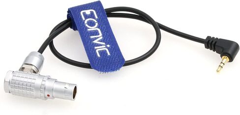 Eonvic Preston MDR 3/4 Run/Stop Cable for Sony FX6/9 10 Pin Male Right Angle to LANC 2.5mm TRS Right Angle (Right Angle 10 Pin) in Saudi Arabia