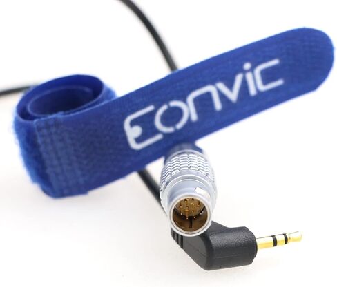 Eonvic Preston MDR 3/4 Run/Stop Cable for Sony FX6/9 10 Pin Male Right Angle to LANC 2.5mm TRS Right Angle (Right Angle 10 Pin) in Saudi Arabia