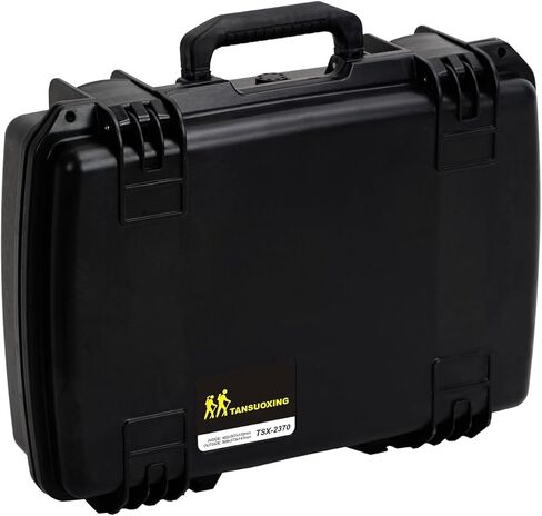 Impact Hard Case With Customizable Foam, Waterproof & Dustproof 20 x 14.7 x 5.8 Inches Protective Camera Case With Handle, Tool Box (Black) in Saudi Arabia