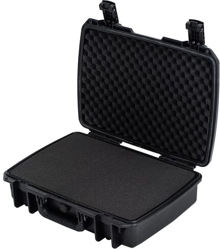 Impact Hard Case With Customizable Foam, Waterproof & Dustproof 20 x 14.7 x 5.8 Inches Protective Camera Case With Handle, Tool Box (Black) in Saudi Arabia