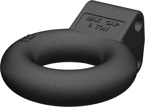 CURT 48601 حلقة وصلة ربط من الفولاذ الأسود مقاس 3 بوصات معرف، 12,000 رطل، مطلوب تركيب القناة، أسود لامع in Saudi Arabia