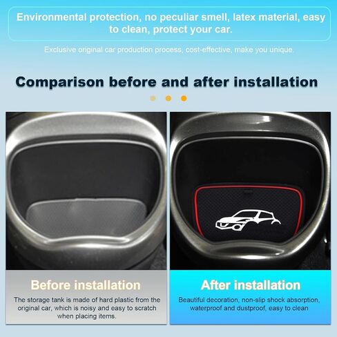 BIXUAN Center Console Liner Door Slot Mat Design for Nissan Juke 2011-2017 2018 2019 Liner Accessories Cup Holder Inserts Non-Slip Mats Door Pocket Liners Inserts Arm Box Storage Pads Juke Accessories in Saudi Arabia