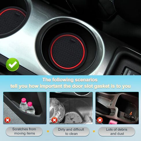 BIXUAN Center Console Liner Door Slot Mat Design for Nissan Juke 2011-2017 2018 2019 Liner Accessories Cup Holder Inserts Non-Slip Mats Door Pocket Liners Inserts Arm Box Storage Pads Juke Accessories in Saudi Arabia