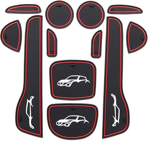 BIXUAN Center Console Liner Door Slot Mat Design for Nissan Juke 2011-2017 2018 2019 Liner Accessories Cup Holder Inserts Non-Slip Mats Door Pocket Liners Inserts Arm Box Storage Pads Juke Accessories in Saudi Arabia
