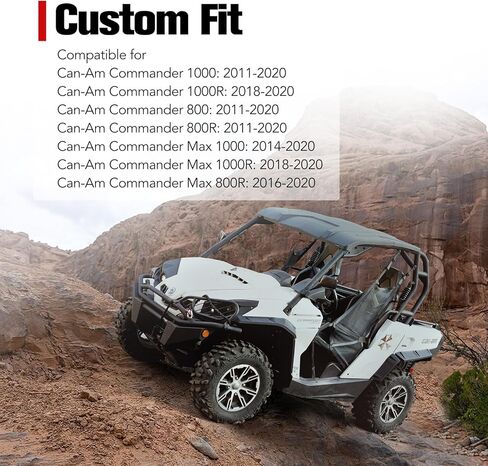 HAKA TOUGH XXL Fender Flares for Can Am Commander 1000 2011-2020، استبدال 715002451، 715001013، مشاعل حاجز التغطية الكاملة لملحقات وصلات اللوحات الطينية Commander Max 800، 8 قطع in Saudi Arabia
