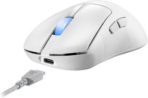ASUS ROG Keris II Origin Wireless Gaming Mouse – Right-Handed Ergonomic, 65g, Tri-Mode Connectivity, 42K DPI, up to 127Hr Battery, Web-Based Configuration, PC/Mac Support in Saudi Arabia