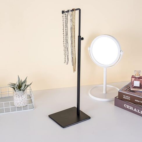 Black Purse Display Stands - Set of 2 Adjustable Height Purse Display Stand - Metal Black Handbag Display Stand Set - Single Hanging Hook Bag Stand in Saudi Arabia