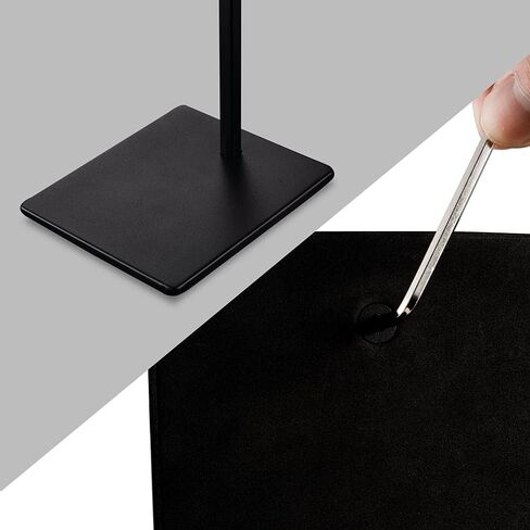 Black Purse Display Stands - Set of 2 Adjustable Height Purse Display Stand - Metal Black Handbag Display Stand Set - Single Hanging Hook Bag Stand in Saudi Arabia