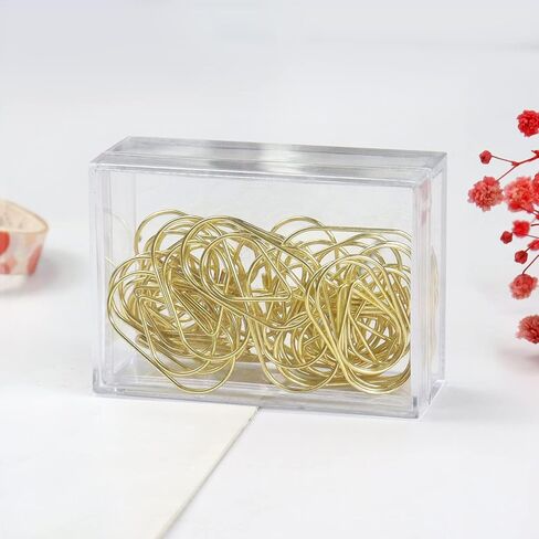 Jumbo Rose Gold Paper Clips Decorative Heart 1.5" Paperclips with Clips Holder for Home, School and Office Supplies 30 Pcs (Heart, Rose Gold) in Saudi Arabia