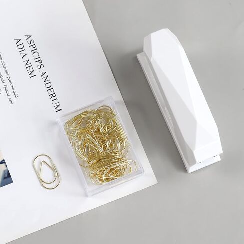Jumbo Rose Gold Paper Clips Decorative Heart 1.5" Paperclips with Clips Holder for Home, School and Office Supplies 30 Pcs (Heart, Rose Gold) in Saudi Arabia