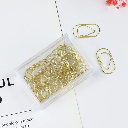 Jumbo Rose Gold Paper Clips Decorative Heart 1.5" Paperclips with Clips Holder for Home, School and Office Supplies 30 Pcs (Heart, Rose Gold) in Saudi Arabia