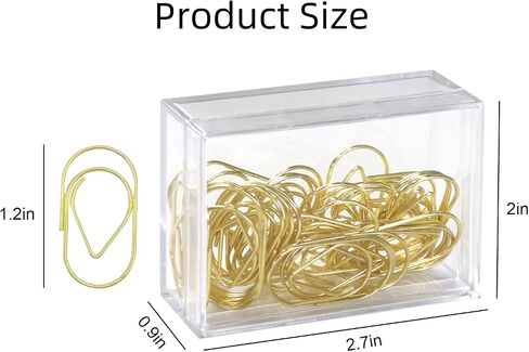 Jumbo Rose Gold Paper Clips Decorative Heart 1.5" Paperclips with Clips Holder for Home, School and Office Supplies 30 Pcs (Heart, Rose Gold) in Saudi Arabia